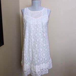 Rewind White Lace Dress (juniors medium)